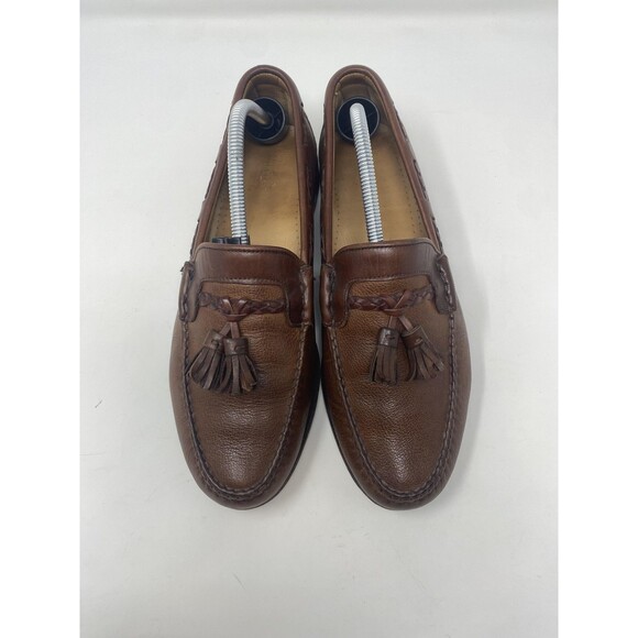 Allen Edmonds Shoes Mens Size 9.5D Brown Leather Tassel Loafers Dress Made USA main image 9
